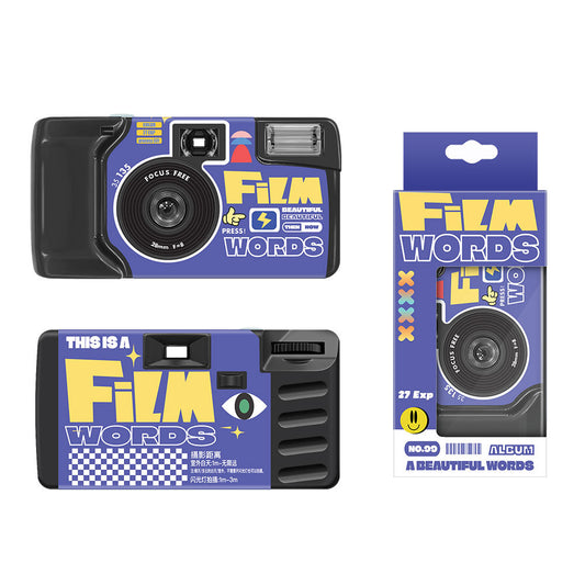Disposable Camera Click Color 27 photos Full frame Color FILM WORDS Film Language