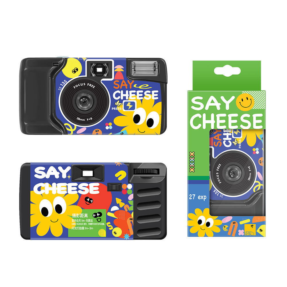 Disposable Camera Click Color 27 photos Full frame Color SAY CHEESE