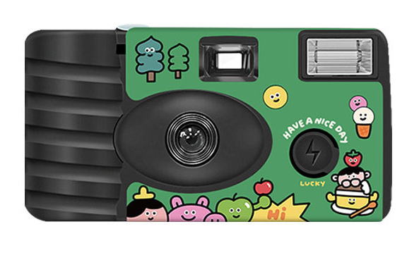 Disposable Camera Click Color 27 photos Full frame Color Holiday illustration