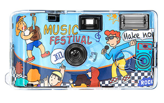 Disposable Camera Click Color 36 Photos Half Frame Color ISO400 Music Festival
