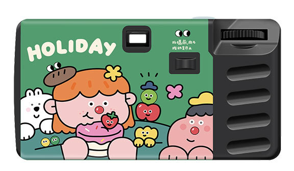 Disposable Camera Click Color 27 photos Full frame Color Holiday illustration