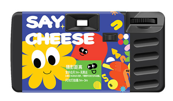 Disposable Camera Click Color 27 photos Full frame Color SAY CHEESE