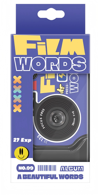 Disposable Camera Click Color 27 photos Full frame Color FILM WORDS Film Language